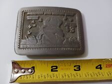 Boucle de ceinture vintage années 1970 en étain LE 3 $ timbre de chasse aux oiseaux migrateurs avec récupérateur