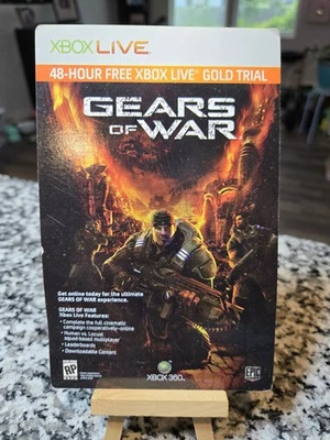 Gears of War Unused And Sealed Xbox Live Gold Trial Xbox 360 Memorabilia  - Image 1 of 4