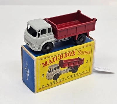 Matchbox Lesney – 3b   Bedford Tipper Truck   1961    (ID#120) - Image 1 of 4
