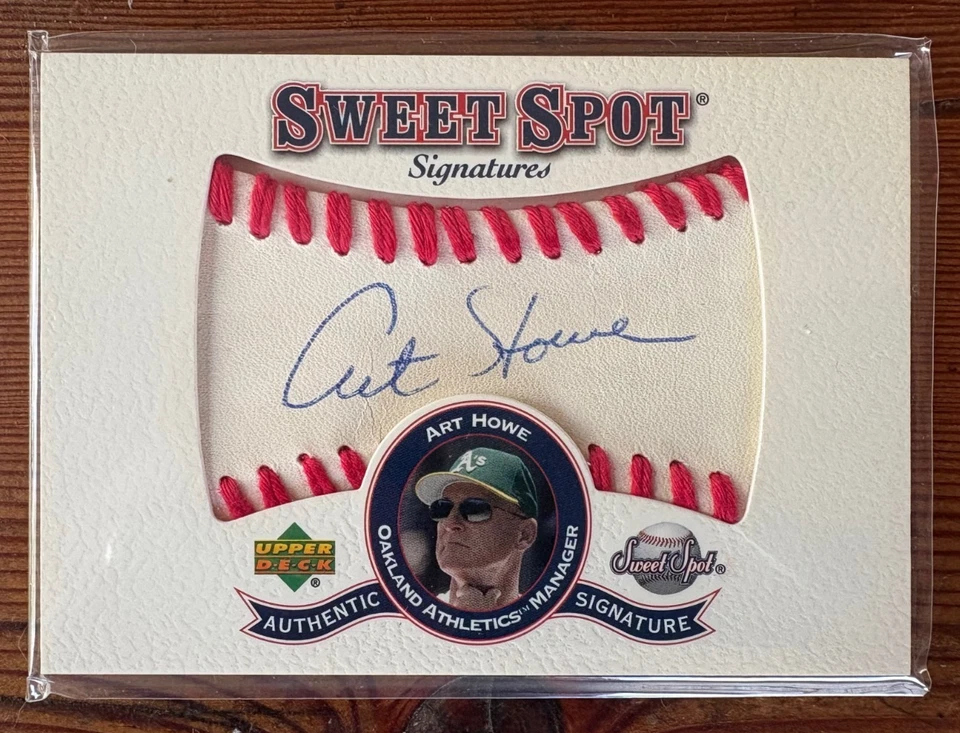 Art Howe 2001 Upper Deck Sweet Spot Auto Autograph Baseball Patch Rare - Image 1 of 1
