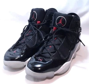 Nike Jordan 6 Ringe schwarz Fitnessstudio rot Sportschuhe Herren Größe 13 - Bild 1 von 12