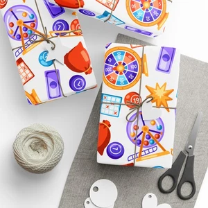Vibrant Bingo Premium Eco-Friendly Decorative Gift Wrapping Paper - Picture 1 of 17