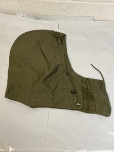 1945 Dated Field Jacket Button Hood M-1943 Winter Helmet Liner US Army OD Large - Picture 1 of 14