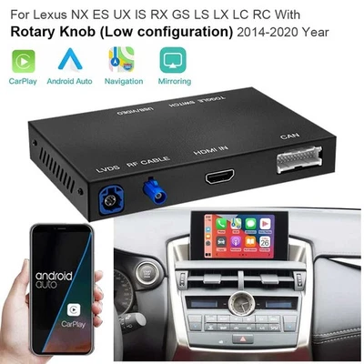 Wireless CarPlay Touch Screen Stereo Fit For Lexus RC With Rotary Knob 2014-2020 - Image 1 of 4