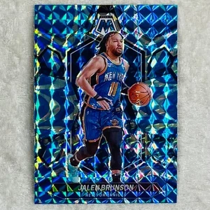 Jalen Brunson Blue Reactive Parallel 2023-24 Mosaic Panini NBA Knicks Card #67 - Picture 1 of 2