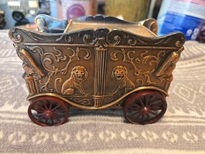 Vintage LION CIRCUS WAGON COIN BANK BANTHRICO INC - Picture 1 of 6