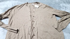 J.Crew Damen Gr. XXL meliert Pilz klassische Baumwolle Strickjacke Pullover Neu mit Etikett - Bild 1 von 9