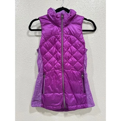 Chaleco acolchado de plumón Lululemon Athletica púrpura para mujer talla 2 acolchado atlético Foto 1 de 4
