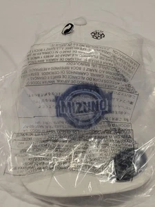 Gorra de béisbol Mizuno azul insignia Mizuno logotipo blanco espalda a presión ajuste flexible tecnología 110 - Imagen 1 de 4
