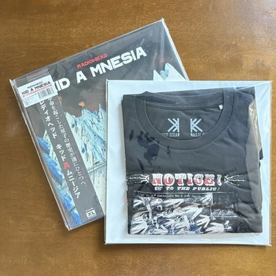 RADIOHEAD Kid A Mnesia JAPAN 3LP RED VINYL + M/S t-shirt NEW SEALED - Image 1 of 4
