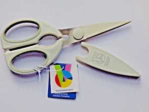 GENERAL PURPOSE SCISSORS by Kitchencraft5028, MAGNETIC SHEATH, 4 COLOURS - Picture 1 of 4