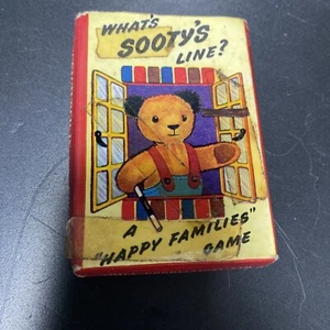 VINTAGE CARD GAME WHATS SOOTYS LINE 48 PLAYING CARDS RULES BOX 1957 UK FREE POST - Picture 1 of 6