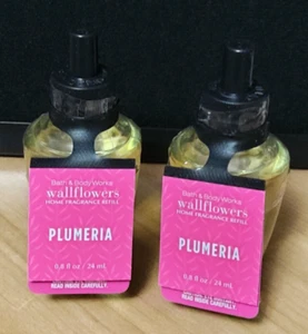 Bath & Body Works White Barn PLUMERIA Wallflower Refills (x2) - Picture 1 of 1