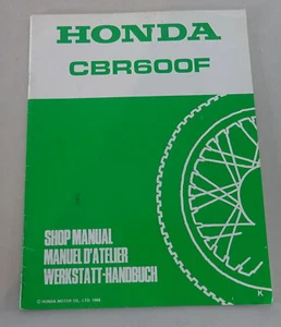 Manual De Taller Suplemento 1988 Honda CBR 600 F - Imagen 1 de 1