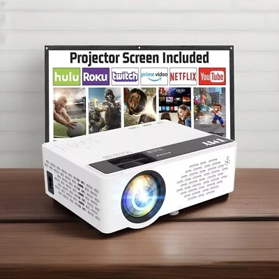 Mini Portable Movie Projector Compatible with TV Stick Smartphone/HDMI/USB/AV - Image 1 of 4