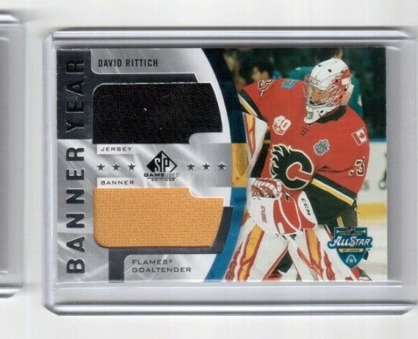 2020-21 SP Game Used Banner Year BYJ-DR David Rittich  Calgary Flames (SP) 1:5 - Image 1 of 2