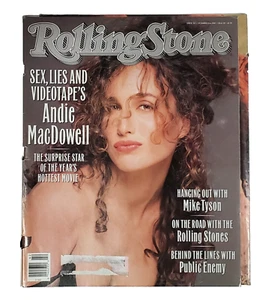 Vintage Rolling Stone Magazine Oct 1989 Issue No 563 Andie MacDowell - Picture 1 of 2
