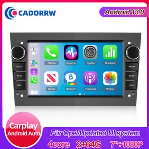 Android13 64GB Autoradio CarPlay Für Opel Astra H Corsa C D Zafira B GPS Navi FM - Bild 1 von 20
