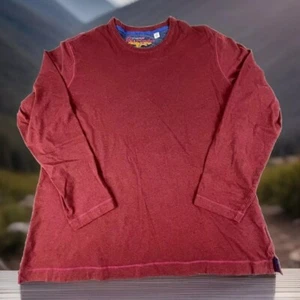 Robert Graham 2XL Classic Fit Lightweight Crew Neck Car Sweater Maroon Burgundy - Picture 1 of 5