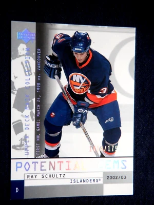 Ray Schultz UD Mask Collection RC 133 - 1414 / 1750, 2002 -03 NHL, Islanders - Image 1 of 2