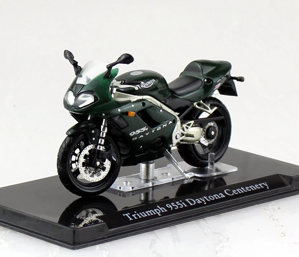 Triumph 955i Daytona Centenary dunkelgrün  1:24 Atlas Motorrad- Modell - Bild 1 von 1