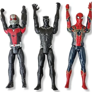 Action Figure Marvel Avengers Titan Hero Hasbro Iron Spiderman Black Panther Ant - Picture 1 of 12