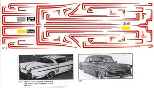 Decalcomania Fred Cady #510 To DoThe 1950's Red Capesante personalizzate - Foto 1 di 1