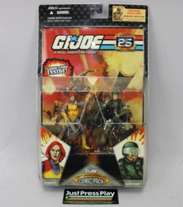 G.I. Joe 25th Anniversary Comic Pack Scarlett & G.I. Joe Hawk Action Figures - Picture 1 of 12