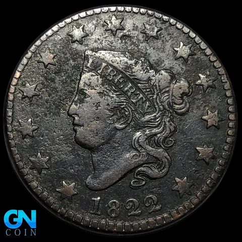 1822 Coronet Head Large Cent    #K9195 Cover