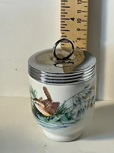 Royal Worcester Porcelain Egg Coddler Birds with Lid - Picture 1 of 5