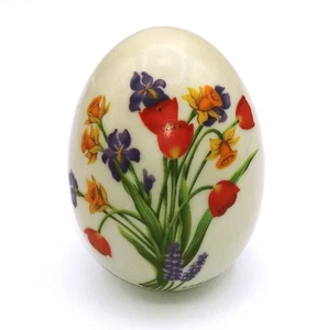 Vintage  1988 Avon Collectible Porcelain Egg Springs Brilliance Hoffman - Picture 1 of 9