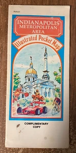 1985 Indianapolis Metropolitan Area Illustrated Pocket Map - Picture 1 of 2