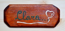 Targa Targhetta in legno per cameretta bambina dipinta a mano personalizzabile