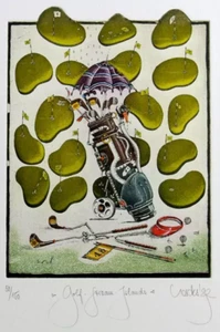 Rainer Hercks "Golf-Stream-Islands"" NP 130 € grabado, firmado a mano numerado - Imagen 1 de 1