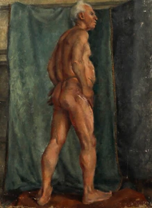Olive Silburn - 20th Century Oil, Standing Nude - Picture 1 of 4