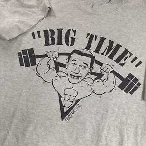 Camiseta De Colección BIG TIME Sockers FC Culturista Gris Gimnasio Y2K Divertida Camisa Gráfica L - Imagen 1 de 8