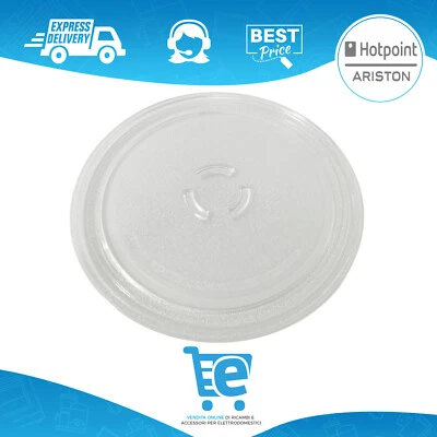 Piatto Vassoio Girevole in Vetro Microonde Whirlpool Ariston 280 mm 481246678407