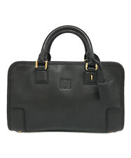 Loewe Anagram Logo Amazona 23 Leather Handbag Shoulder Bag Black