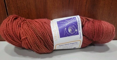 1 Skein String Theory HD Tinker Island Fingering 100% SW Merino RED ROCKET - Image 1 of 4