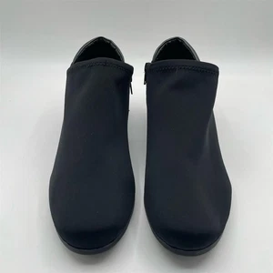 Black Rivet Women's Black Ankle Booties Size 11 Zip-Up Stretch - Picture 1 of 8