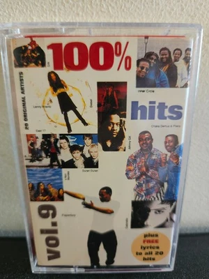 100% HITS VOLUME 9 Various Artists 1992 CASSETTE TAPE POP ROCK MR. BIG KISS - Image 1 of 4