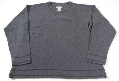 Suéter De Colección Norm Thompson Para Hombres Gris Acanalado Cuello en V Talla M Hecho en Canadá Foto 1 de 4