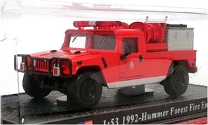 Del Prado escala 1/53 231222D - Camión de bomberos forestal Hummer 1992 - rojo - Imagen 1 de 5