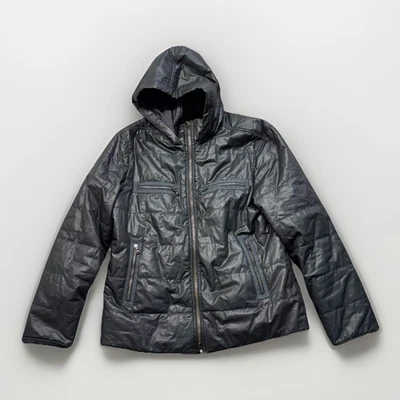 John Varvatos Star USA Mens Large Quilted Puffer Hooded Jacket Full Zip - Image 1 of 4