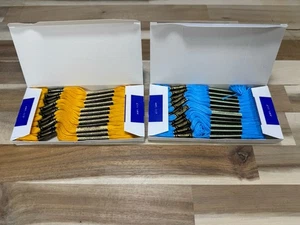✅2 Boxes ✅NEW ✅DMC 25 EMBROIDERY FLOSS ✅MOULINE ✅FRANCE ✅100% COTTON ✅#996 & 972 - Picture 1 of 12