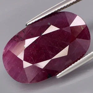 29.46Ct.Preciosa Gema Natural GIGANTE Rojo Purpúreo SIN CALENTAR Rubí Winza, Tanzania - Imagen 1 de 4