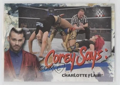 2019 Topps WWE Smackdown Corey Says Charlotte Flair #CG-6 - Image 1 of 2