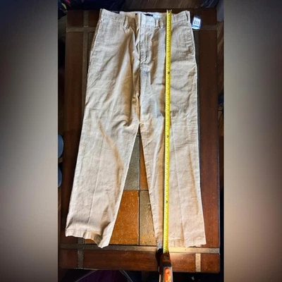 Hombre BNWT Pana Caqui, Náutica Informal Negocios Iglesia Preppy Y2K 36x32 Foto 1 de 4