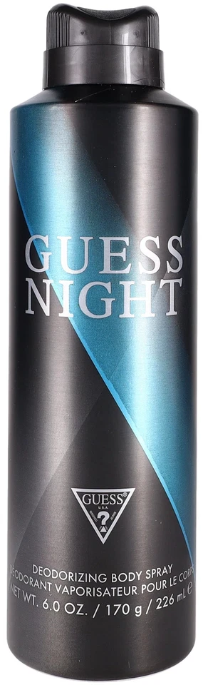 GUESS ночь дезодорант тела спрей 6,0 унций 226 мл для мужчин новый в банке - Изображение 1 из 1