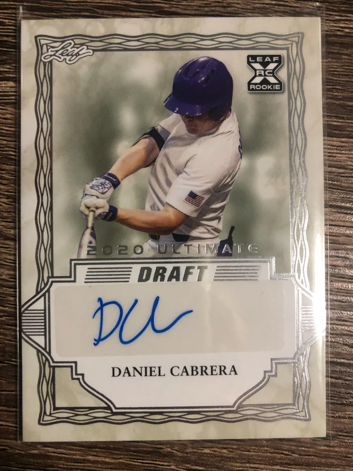 DANIEL CABBERA 2020 Leaf Ultimate Draft Autograph  - Image 1 of 1